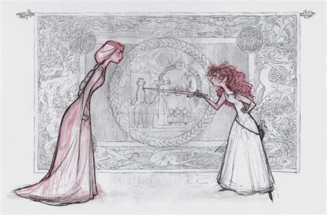 The Concept Art Library — Brave - Merida and Elinor Released in 2012 through...