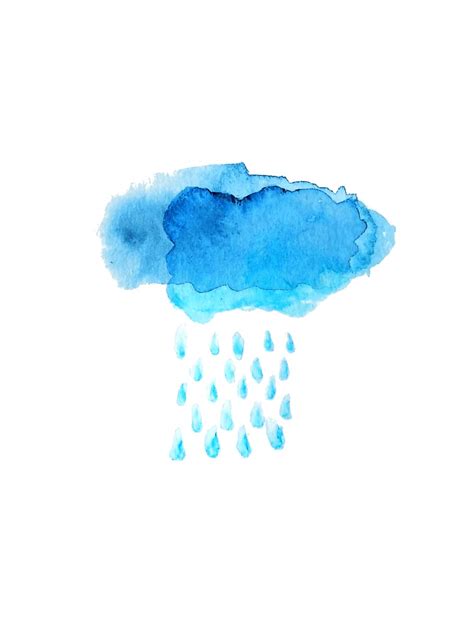 Watercolor Rain at PaintingValley.com | Explore collection of Watercolor Rain