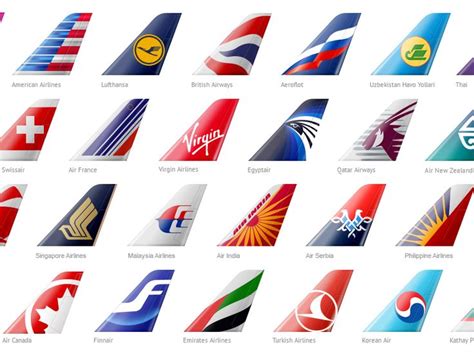 an image of many different airline logos