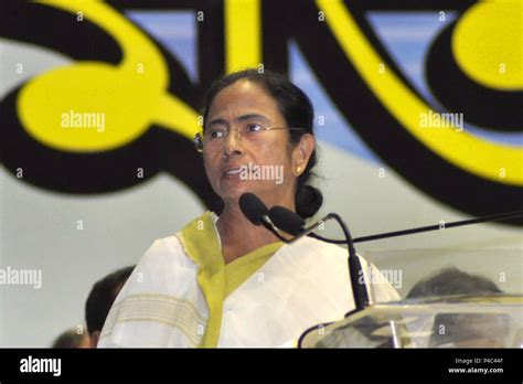 West Bengal Chief Minister and Trinamool Congress or TMC Chief Mamata Banerjee delivers her ...