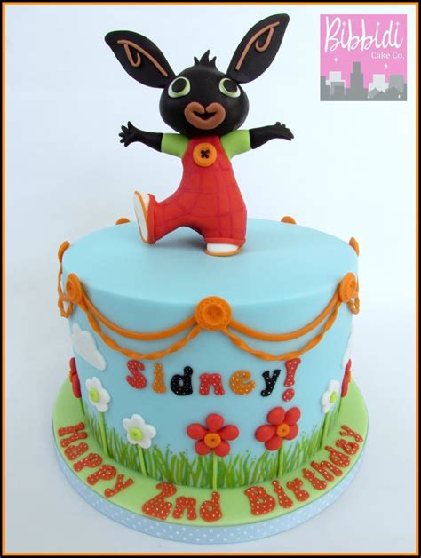 Bing CBeebies birthday childrens cake by Bibbidi Cake Co. 2 Birthday Cake, Baby Boy Birthday ...