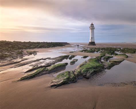 New Brighton Lighthouse in the Evening, Liverpool, United Kingdom