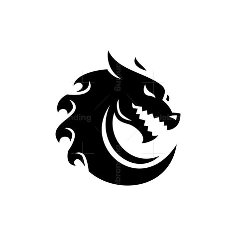 Circle Dragon Logo | Logo dragon, Dragon silhouette, Logo design art