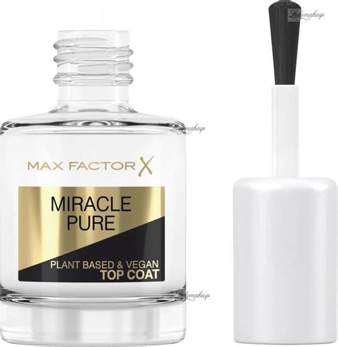 Max Factor - MIRACLE PURE Top Coat - Quick drying topcoat - 12 ml