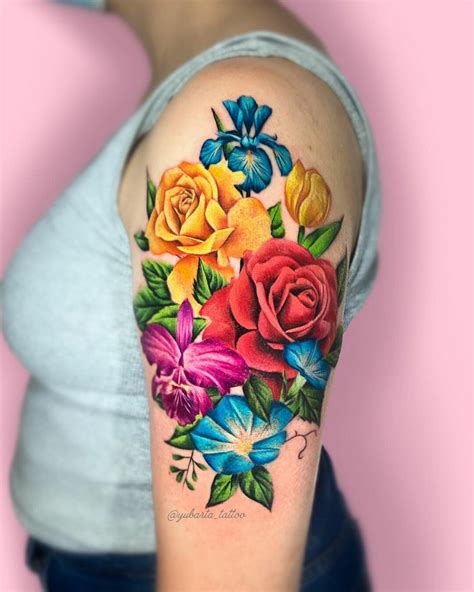 20+ Amazing Flower Bouquet Tattoos For 2024!