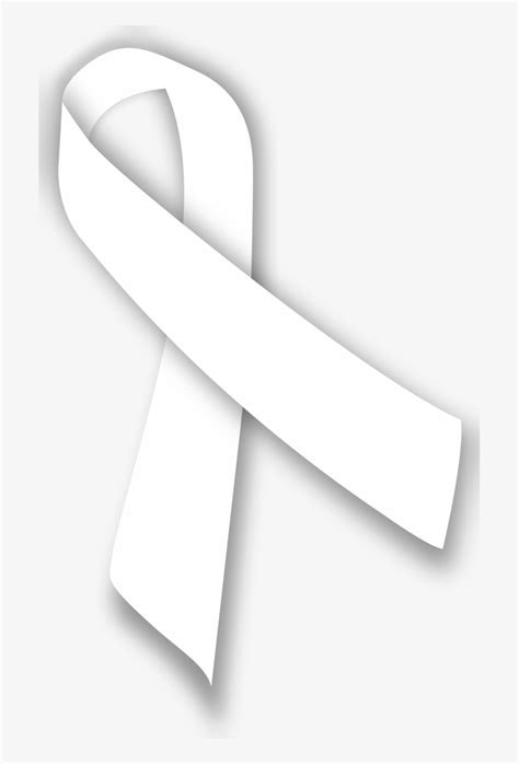 Lung Cancer Ribbon - White Cancer Ribbon Png Transparent PNG - 370x599 - Free Download on NicePNG