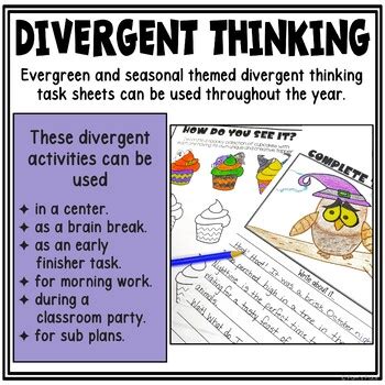 Divergent Thinking BUNDLE - Early Finishers Activities by Pam's Place