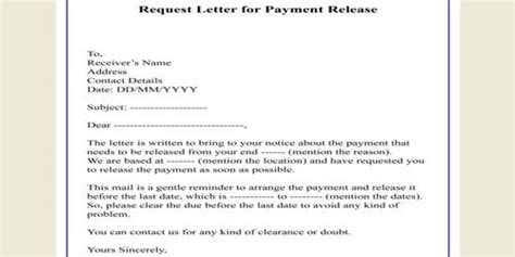 Sample Letter for Requesting Payment - Assignment Point