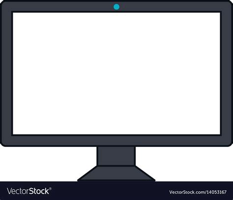 Computer desktop with template icon Royalty Free Vector