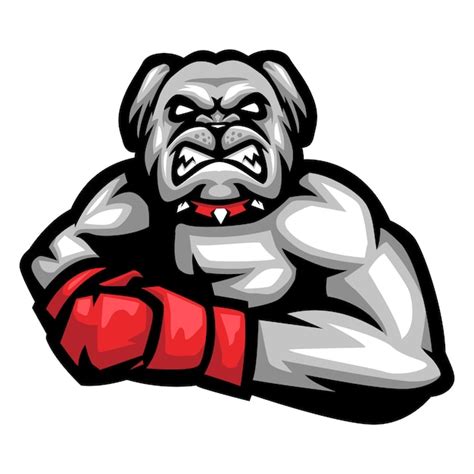 Premium Vector | Bulldog boxer mascot logo