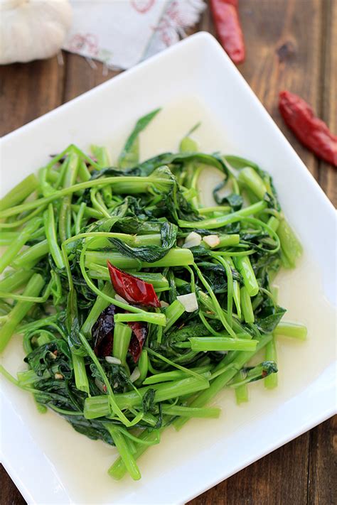 Chinese Water Spinach Stir Fry | China Sichuan Food