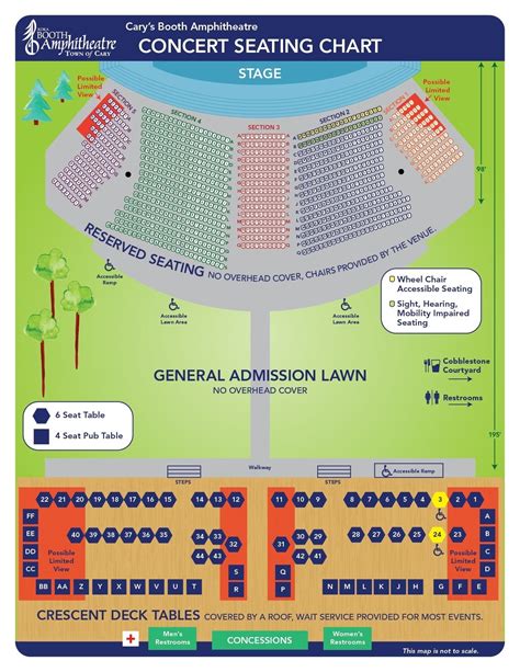 Booth Amphitheatre Seating Chart: A Visual Reference of Charts | Chart Master