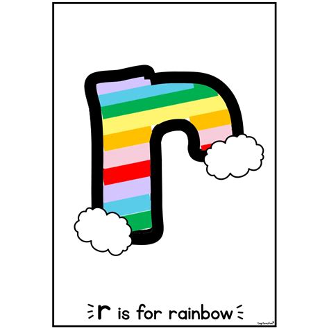 Letter R Rainbow Craft