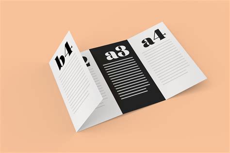 Free 4-Panel Quad-Fold Brochure Mockup PSD - Good Mockups