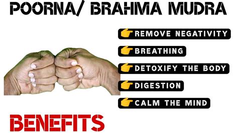 POORNA MUDRA | BRAHMA MUDRA BENEFITS - YouTube