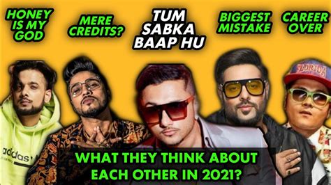 Mafia Mundeer members talking about each other | yo yo Honey Singh ...