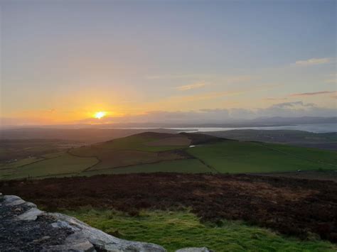 Sunset this evening from Grianan of Aileach, Co. Donegal. : ireland