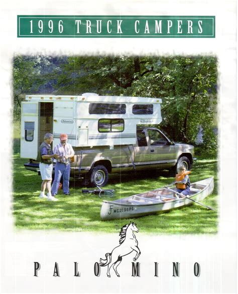 1996 Palomino Truck Campers Brochure | Download RV brochures ...