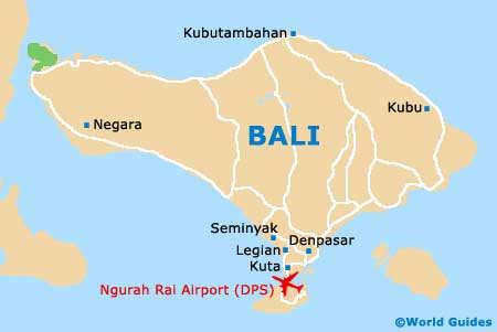 Map of Bali Ngurah Rai Airport (DPS): Orientation and Maps for DPS Bali ...