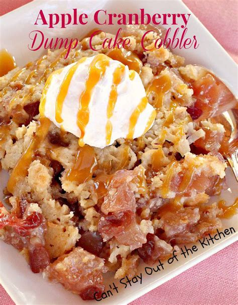 Apple Cranberry Dump Cake Cobbler