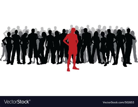 Stand out from the crowd Royalty Free Vector Image