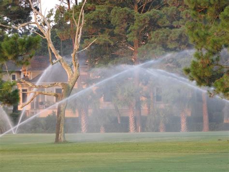 Sprinklers on Golf Course | Eric Hughes | Flickr