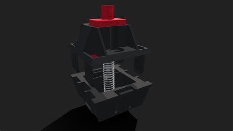 Red Mechanical Switch - Download Free 3D model by Jsonf1le (@Json-Martinez) [1036e06] - Sketchfab