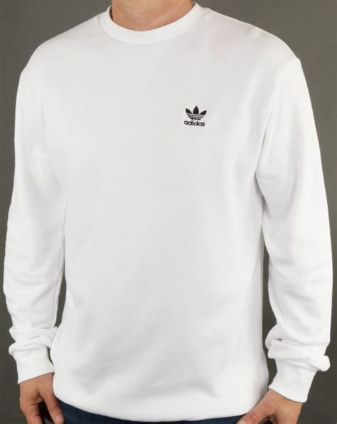 Adidas Originals Standard Sweatshirt White,crew,round,neck,jumper,mens