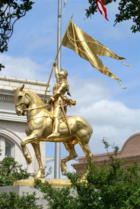 Joan of Arc in New Orleans | Lion sculpture, Sculpture, Joan of arc