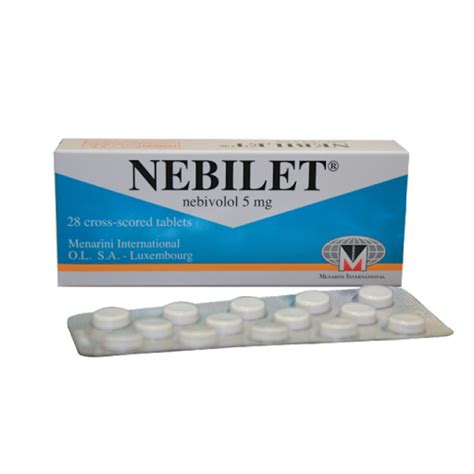 NEBILET 5MG (NEBIVOLOL 5MG) – 28 TABS - Ehealth Kenya