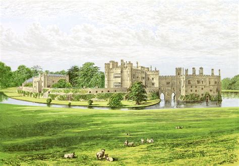 Leeds Castle - Picturesque Views of Seats of Great Britain and Ireland