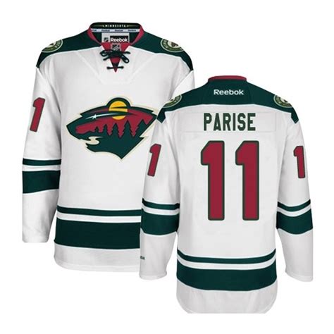 Minnesota Wild Zach Parise Official White Reebok Authentic Youth Away ...