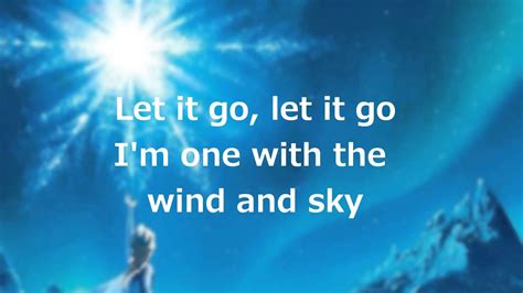 Lyrics: "Let it Go" (Full Song by Idina Menzel) Chords - Chordify