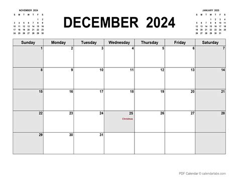 December 2024 Calendar 2024 - 2024 Monthly Calendar