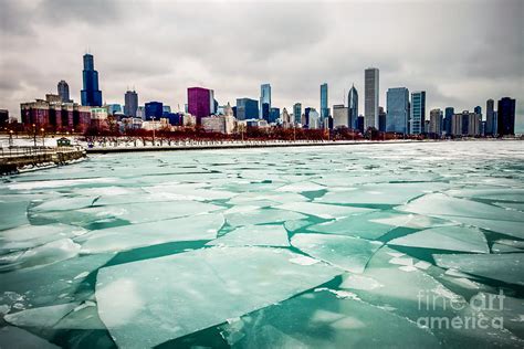 Chicago Winter Skyline Photograph by Paul Velgos