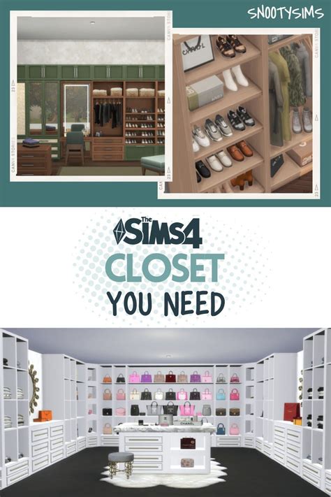 Sims 4 Closet Custom Content You Will Truly Love | Sims 4 cc furniture, Sims 4, Sims 4 bedroom