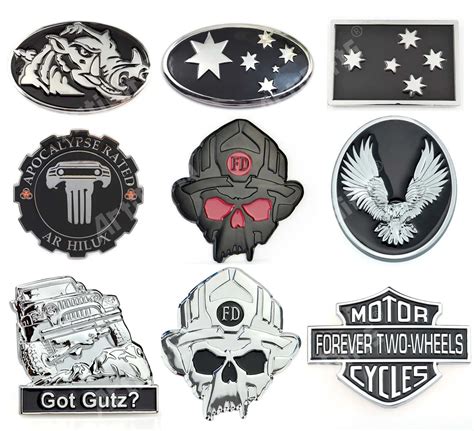 Make your own enamel metal emblem custom logo sticker car badge and ...