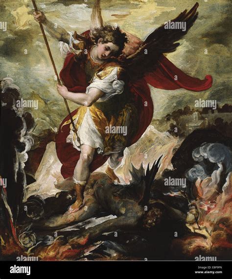 Saint Michael Vanquishing Satan. Artist: Maffei, Francesco (ca 1600 ...