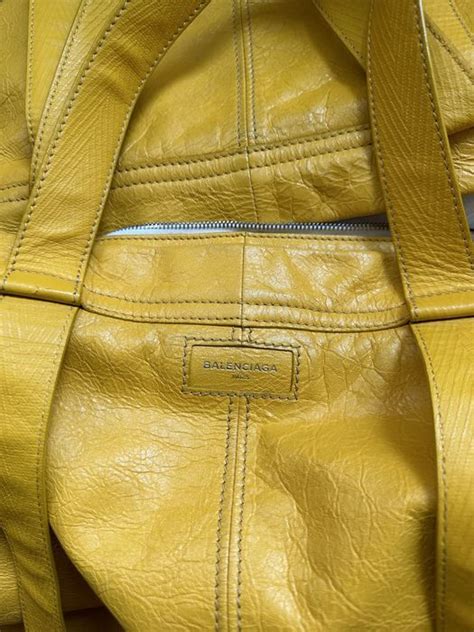 Balenciaga XXL Ikea leather Bazaar bag in Rarest color way | Grailed