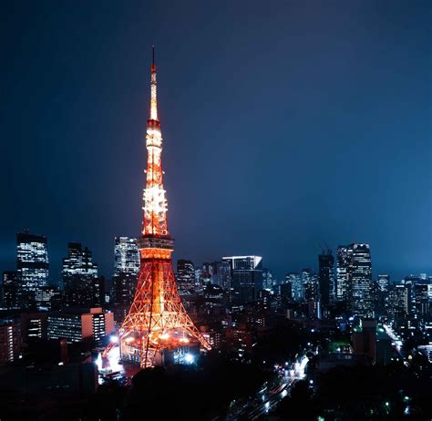 2460x2400 Tokyo Tower at Night 2460x2400 Resolution Wallpaper, HD City 4K Wallpapers, Images ...