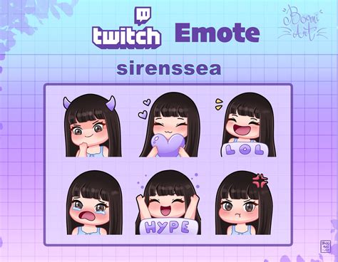 Custom Twitch Emotes and Sub Badges Commisions Cute Emotes - Etsy