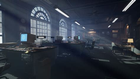 ArtStation - Lighting police HeadQuarters