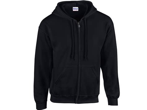 18600 Gildan® Heavy Blend™ Adult Full Zip Hooded Sweatshirt Hoodie Black