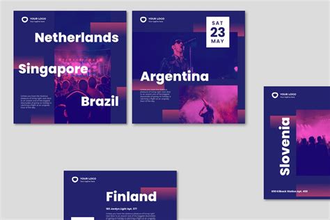 Music Instagram Templates - Design Template Place