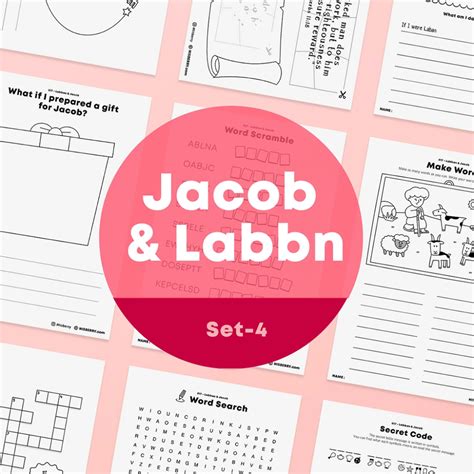 [017] Labban and Jacob - Bible Verse Activity Worksheets – HISBERRY Printable Bible Verses ...