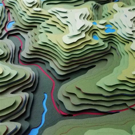 Your Custom Topographic Map in 2020 | Topographic map, Topographic map art, Map design