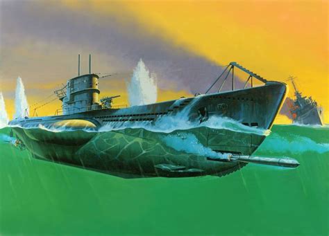 German Type Vll U-Boot | German submarines, Warship, Submarine