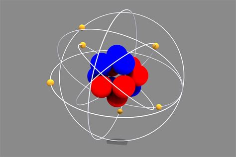 Carbon Atom Structure 3d