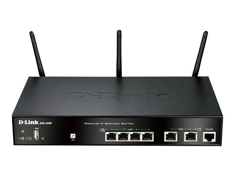 D-Link Wireless Services Router DSR-500N - Wireless router - 4-port ...