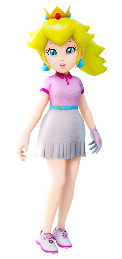 Princess Peach (Golf outfit) render #3 by peachydorable on DeviantArt